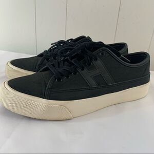 Skater Shoes HUF Black Leather Lace Up Skate Shoe Sneaker 7.5